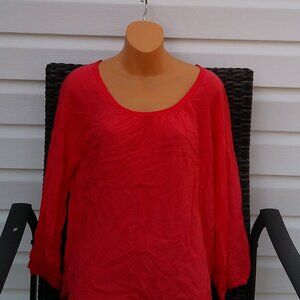 Loft CORAL blouse size small new with tags